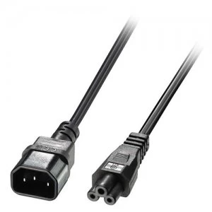 Lindy 30341 power cable Black 2m C14 coupler C5 coupler