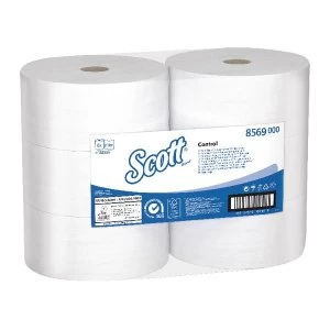 Scott Toilet Paper Control Centrefeed 2 Ply 6 Rolls of 1280 Sheets