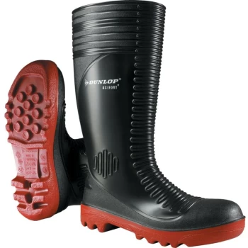 Dunlop - A252931 Acifort Ribbed Black Safety Wellington Boots Size 6-1/2 (40)