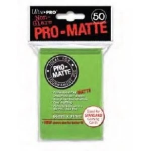 Ultra Pro Matte Lime Green 50 Sleeves 12 Packs