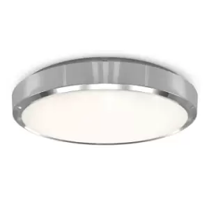 4lite WiZ Connected IP54 WiFi LED Smart Wall & Ceiling Light - Chrome