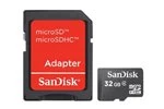 SanDisk microSDHC 32GB Card + SD Adapter Class 4 SDSDQM-032G-B35A
