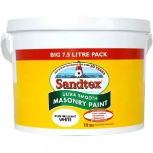 Sandtex Ultra Smooth Masonry Paint 7.5 Litre Pure Brilliant White