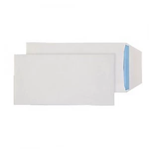 Purely Commercial DL Envelopes Gummed 220 x 110 mm Plain 90 gsm White Pack of 1000