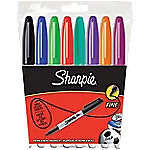 Sharpie Markers Fine Assorted Pack 8