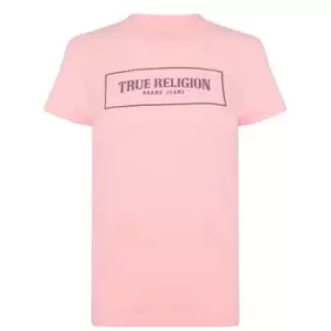 True Religion Sparkle Box T Shirt - Pink