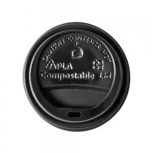 Ingeo Ultimate Eco Compostable CPLA Domed Sip-Through lid Ref 0511226