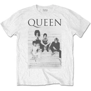 Queen - Stairs Mens X-Large T-Shirt - White