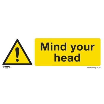 Safety Sign - Mind Your Head - Self-Adhesive Vinyl