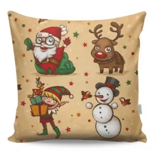 A12945 Multicolor Cushion Cartoon Christmas