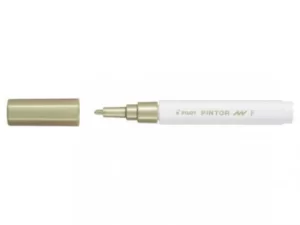Pilot Pintor Fine Bullet Tip Paint Marker 2.9mm Gold Single Pen 490250