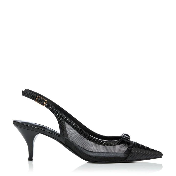 Dune Black 'Celeste' Mid Stiletto Heel Court Shoes - 3