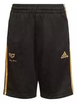 Boys, adidas Salah Junior Shorts - Black/Gold, Size 9-10 Years