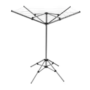 4 Arm 15m Portable Rotary Airer Washing Line