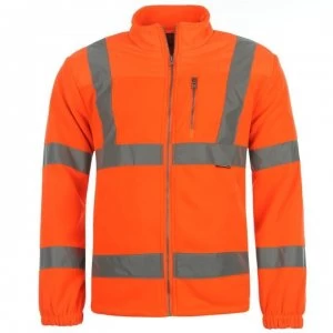 Dunlop Hi Vis Fleece Jacket Mens - Orange