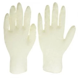 Polyco Disposable Gloves Disposable Synthetic Rubber Size M White 100 Pieces