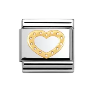 Nomination Classic Gold Pois Heart Charm