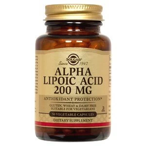Solgar Alpha Lipoic Acid 200mg Vegetable Capsules 50 Vegicaps