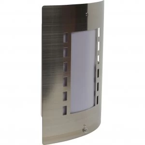 Byron Stainless Steel Outdoor Day and Night Sensor Wall Light