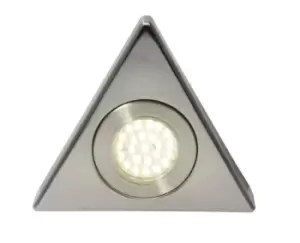 Forum Lighting 1.5W Culina Fonte LED Triangle Surface Light Brushed Satin Nickel 4000K - CUL-21626