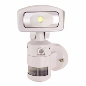 NightWatcher LED Robotic Security Light with HD Camera - White