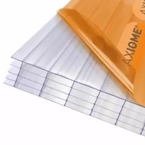 Axiome Clear 25mm Multiwall Polycarbonate Roofing Sheet - 1000 x 4000mm