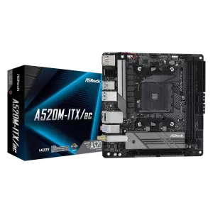 ASRock A520M ITX AC AMD Socket AM4 Motherboard