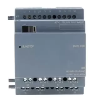 Siemens LOGO! I/O module - 8 Inputs, 8 Outputs, Relay, For Use With LOGO! 8, LOGO! 8.2, Computer Interface